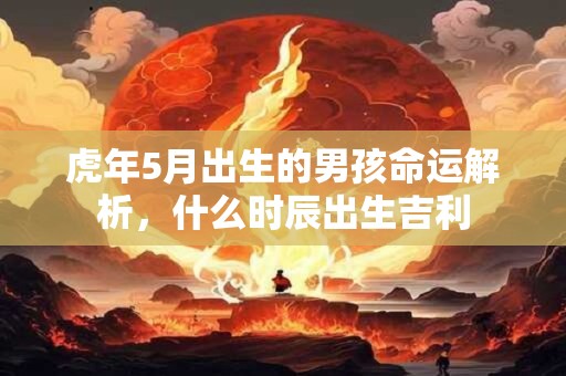 虎年5月出生的男孩命运解析，什么时辰出生吉利