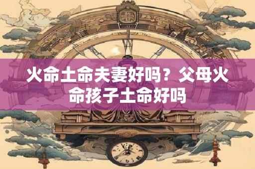 火命土命夫妻好吗？父母火命孩子土命好吗