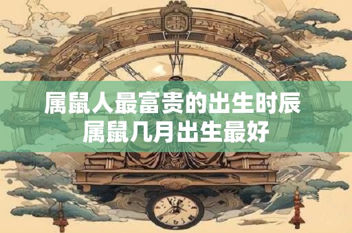 属鼠人最富贵的出生时辰 属鼠几月出生最好