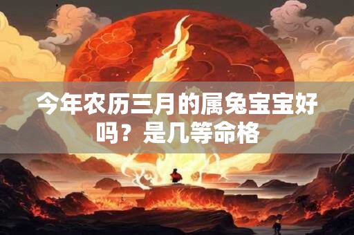今年农历三月的属兔宝宝好吗？是几等命格
