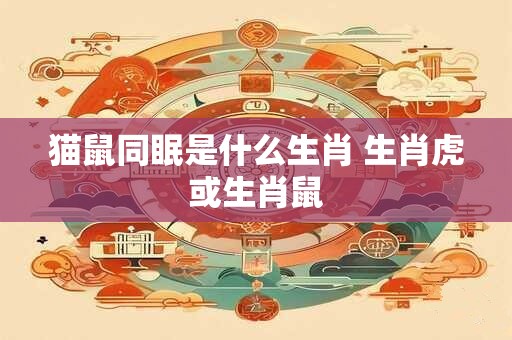 猫鼠同眠是什么生肖 生肖虎或生肖鼠