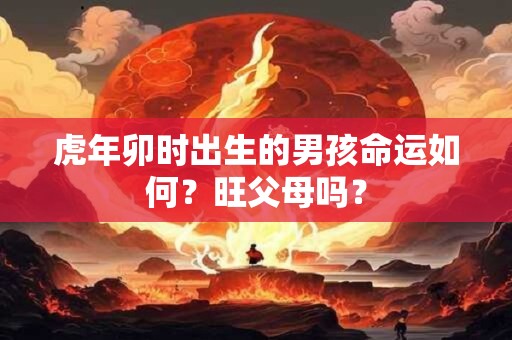 详细阅读:虎年卯时出生的男孩命运如何?旺父母吗? 虎年卯时出生的男孩命运如何?旺父母吗?