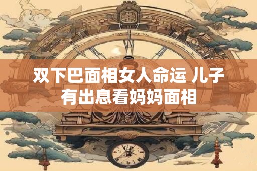 双下巴面相女人命运 儿子有出息看妈妈面相