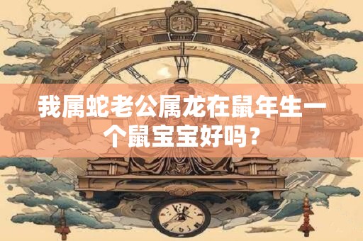 我属蛇老公属龙在鼠年生一个鼠宝宝好吗？