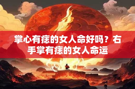 掌心有痣的女人命好吗？右手掌有痣的女人命运