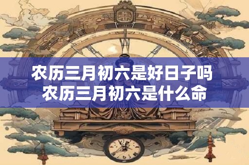 农历三月初六是好日子吗 农历三月初六是什么命