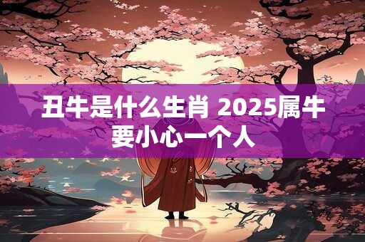 丑牛是什么生肖 2025属牛要小心一个人