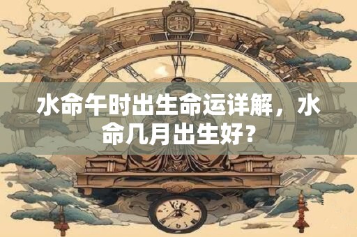 水命午时出生命运详解，水命几月出生好？