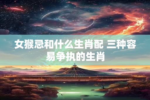 女猴忌和什么生肖配 三种容易争执的生肖