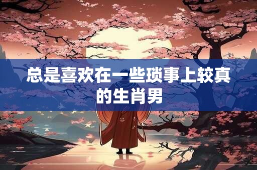 总是喜欢在一些琐事上较真的生肖男