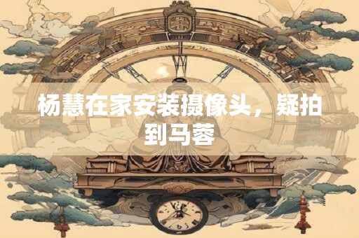 杨慧在家安装摄像头，疑拍到马蓉