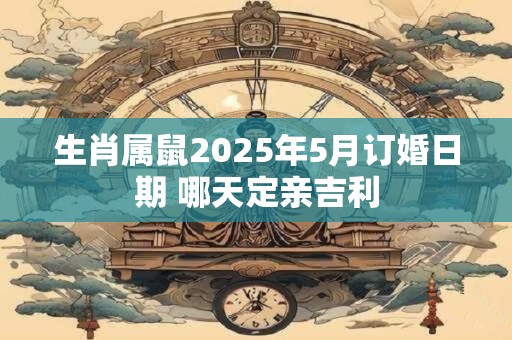 生肖属鼠2025年5月订婚日期 哪天定亲吉利