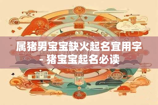 属猪男宝宝缺火起名宜用字- 猪宝宝起名必读