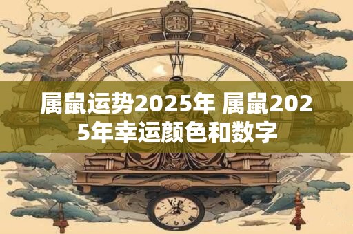 属鼠运势2025年 属鼠2025年幸运颜色和数字