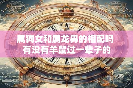 属狗女和属龙男的相配吗 有没有羊鼠过一辈子的