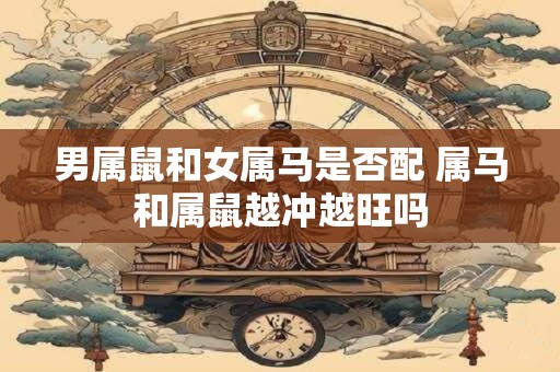 详细阅读:男属鼠和女属马是否配 属马和属鼠越冲越旺吗 男属鼠和女属马是否配 属马和属鼠越冲越旺吗