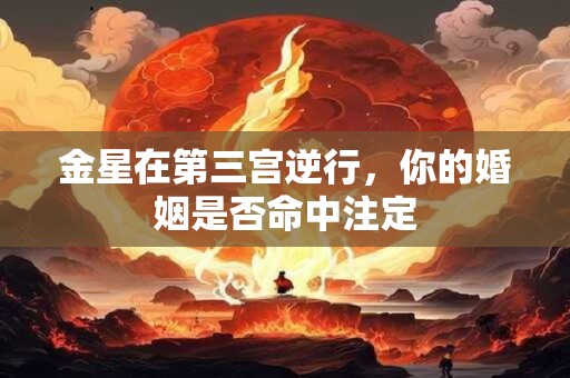 金星在第三宫逆行，你的婚姻是否命中注定
