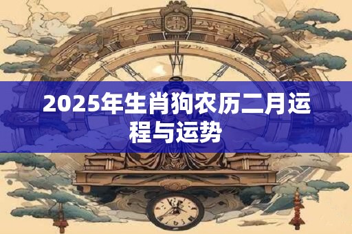 2025年生肖狗农历二月运程与运势