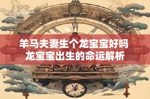 羊马夫妻生个龙宝宝好吗 龙宝宝出生的命运解析