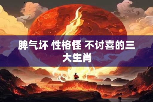 脾气坏 性格怪 不讨喜的三大生肖
