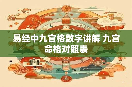 易经中九宫格数字讲解 九宫命格对照表
