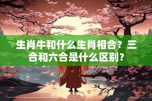 生肖牛和什么生肖相合？三合和六合是什么区别？