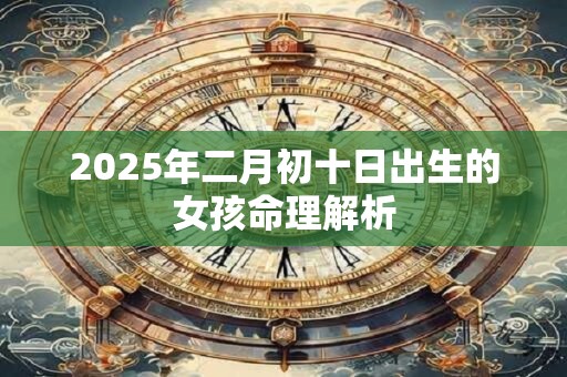 2025年二月初十日出生的女孩命理解析