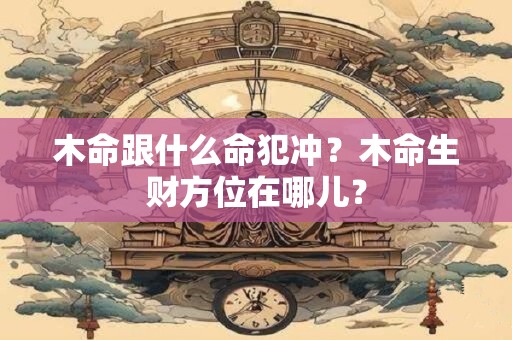 详细阅读:木命跟什么命犯冲?木命生财方位在哪儿? 木命跟什么命犯冲?木命生财方位在哪儿?