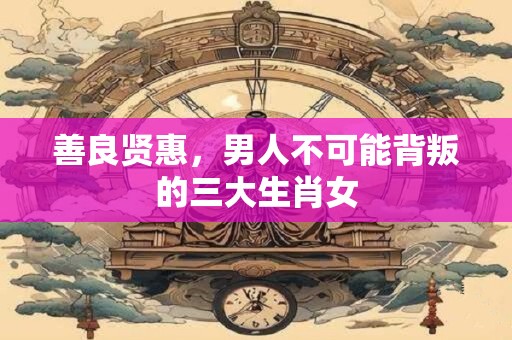 善良贤惠，男人不可能背叛的三大生肖女