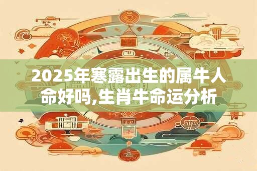 2025年寒露出生的属牛人命好吗,生肖牛命运分析