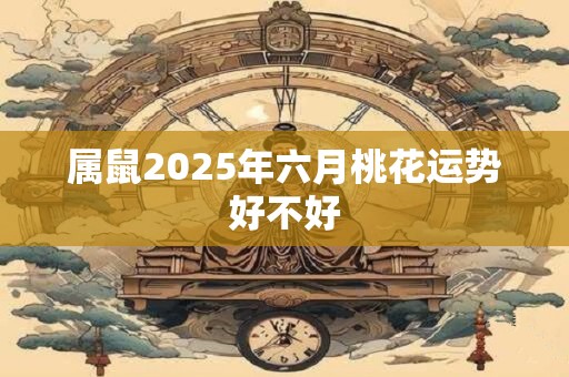 属鼠2025年六月桃花运势好不好