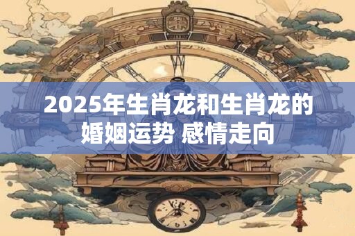2025年生肖龙和生肖龙的婚姻运势 感情走向