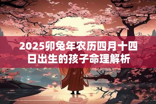 2025卯兔年农历四月十四日出生的孩子命理解析
