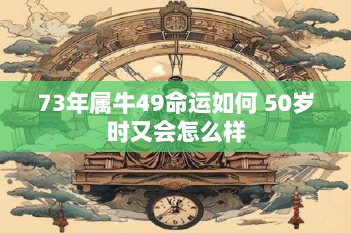 73年属牛49命运如何 50岁时又会怎么样