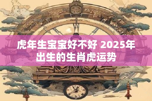 虎年生宝宝好不好 2025年出生的生肖虎运势