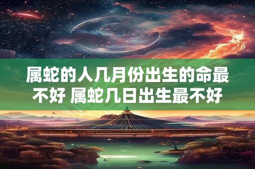 属蛇的人几月份出生的命最不好 属蛇几日出生最不好