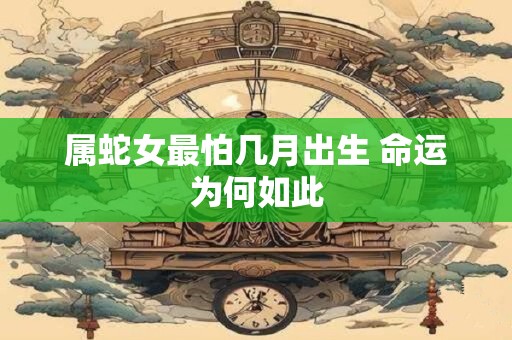 属蛇女最怕几月出生 命运为何如此