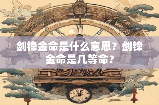剑锋金命是什么意思？剑锋金命是几等命？