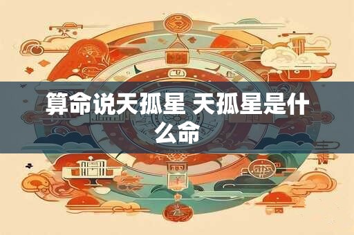 算命说天孤星 天孤星是什么命