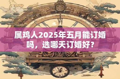 属鸡人2025年五月能订婚吗，选哪天订婚好？