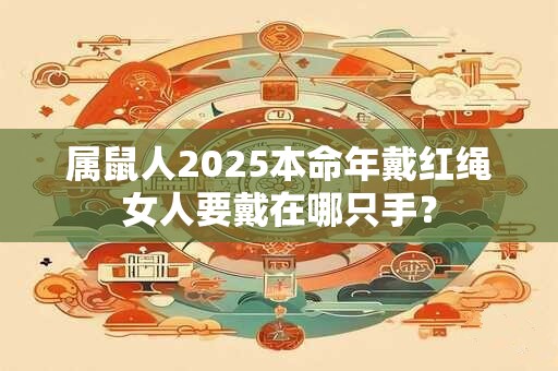 属鼠人2025本命年戴红绳女人要戴在哪只手？
