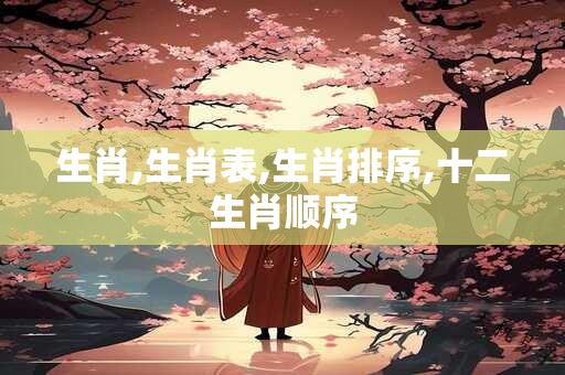 生肖,生肖表,生肖排序,十二生肖顺序