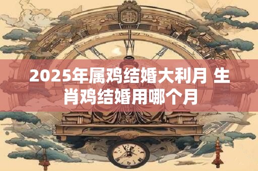 2025年属鸡结婚大利月 生肖鸡结婚用哪个月
