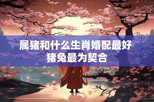 属猪和什么生肖婚配最好 猪兔最为契合
