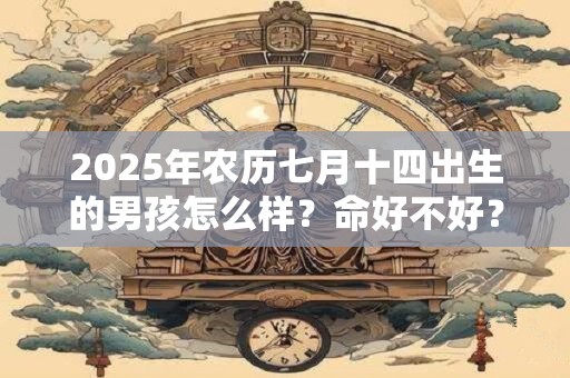 2025年农历七月十四出生的男孩怎么样？命好不好？