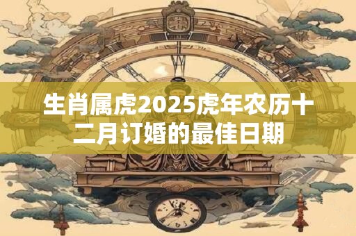 生肖属虎2025虎年农历十二月订婚的最佳日期
