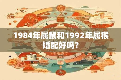 1984年属鼠和1992年属猴婚配好吗？