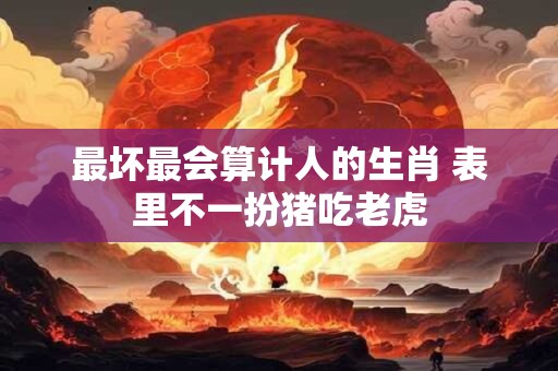 最坏最会算计人的生肖 表里不一扮猪吃老虎