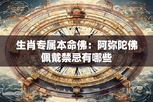 生肖专属本命佛：阿弥陀佛佩戴禁忌有哪些