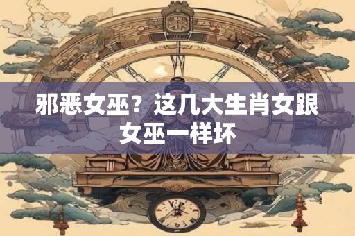 邪恶女巫？这几大生肖女跟女巫一样坏